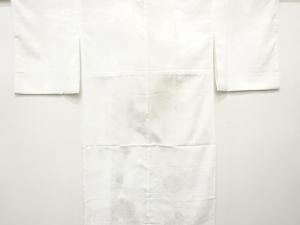 菊に桐・古典柄織り出し　単衣長襦袢